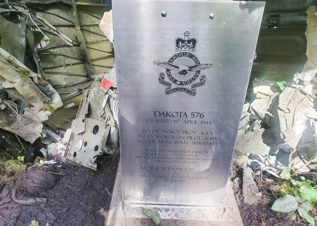 Port Hardy Plane Crash Plaque