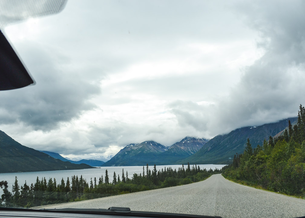 Driving from Whitehorse to Alaska