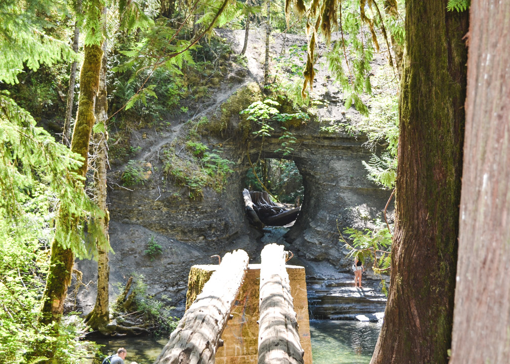 A quick and easy hike, Hole in the Wall Port Alberni is a popular (somewhat) hidden gem that is a must-see on any road trip through the area!