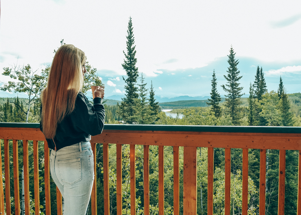 Cabin in the Yukon Morning View