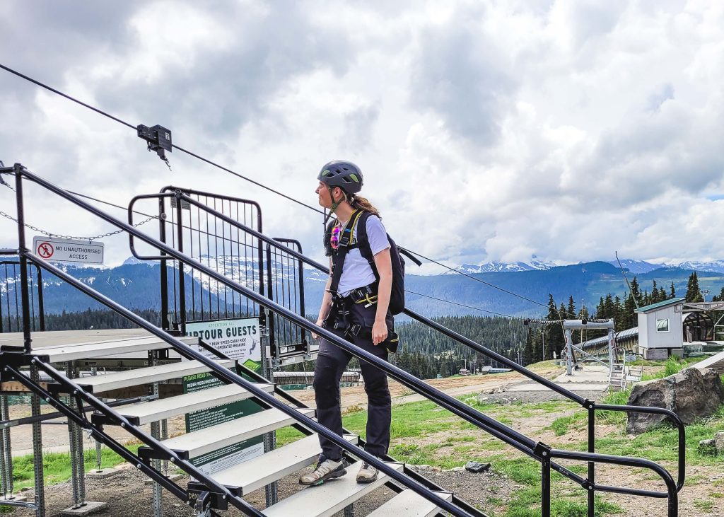 Mount Washington Zip Line Training Line