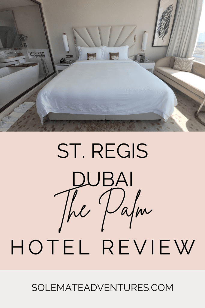After a long journey to Dubai, we began our trip with a very comfortable and luxurious two-night stay at the St. Regis Dubai, The Palm. 