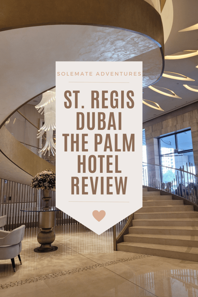After a long journey to Dubai, we began our trip with a very comfortable and luxurious two-night stay at the St. Regis Dubai, The Palm. 