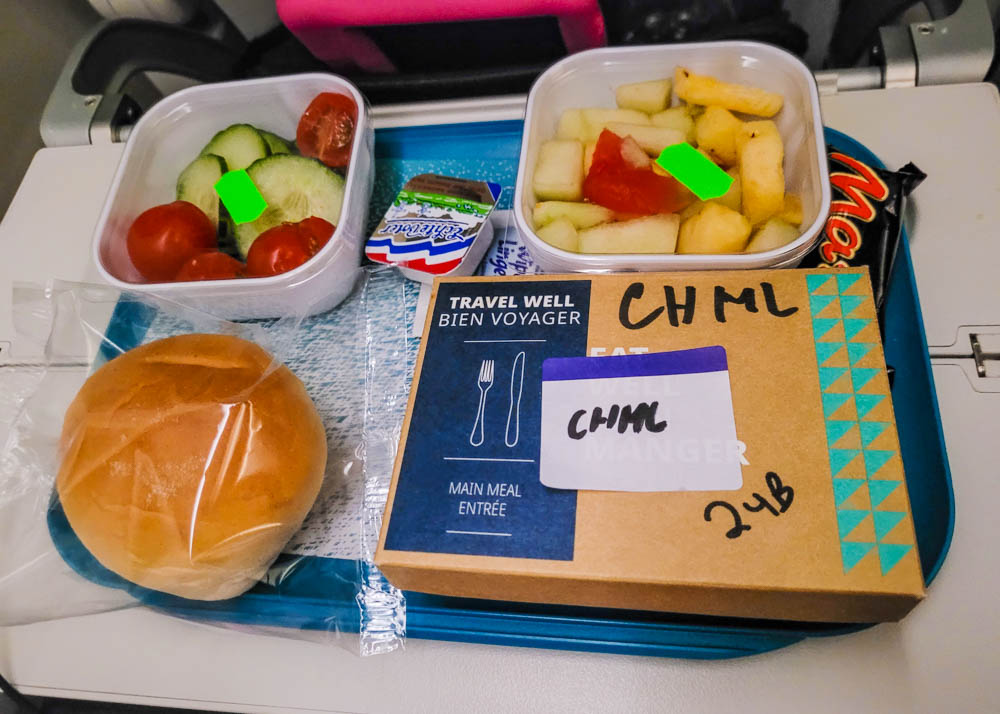 Childs Meal on WestJet flight