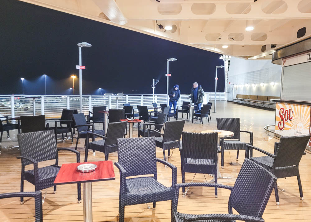 Harwich to Hook of Holland Ferry Outside Deck