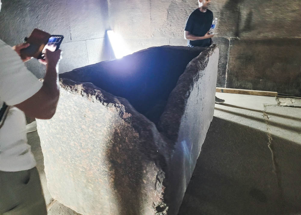 Sarcophagus inside Great Pyramid
