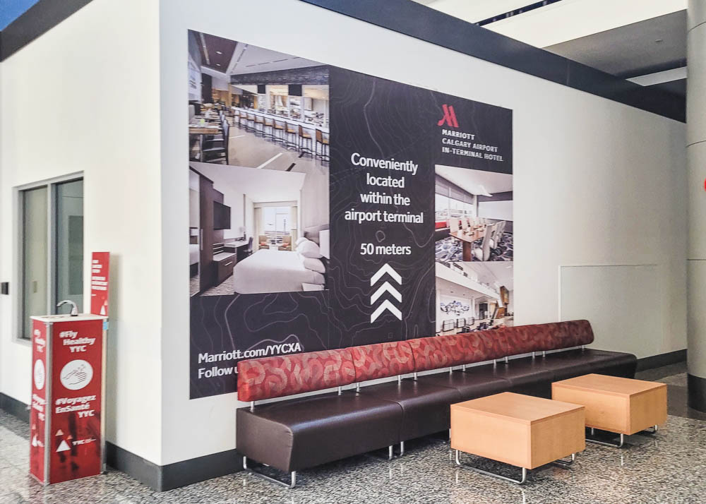 Calgary Airport Marriott In-Terminal Hotel Sign