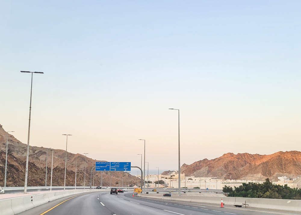 Driving in Muscat