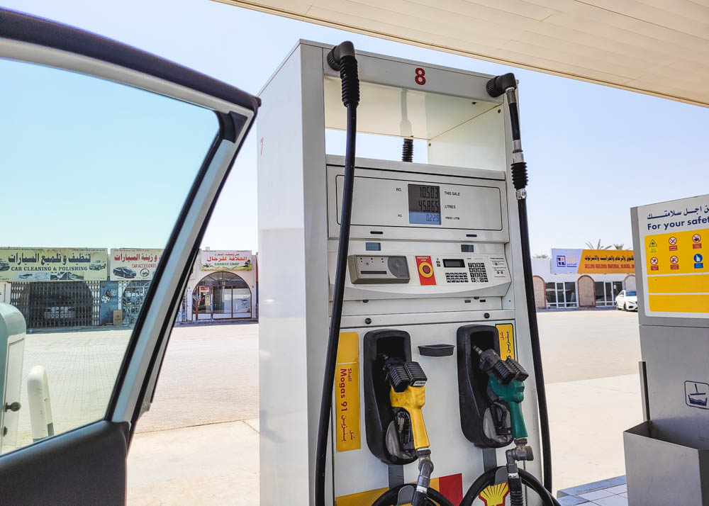 Driving in Oman Gas Stations