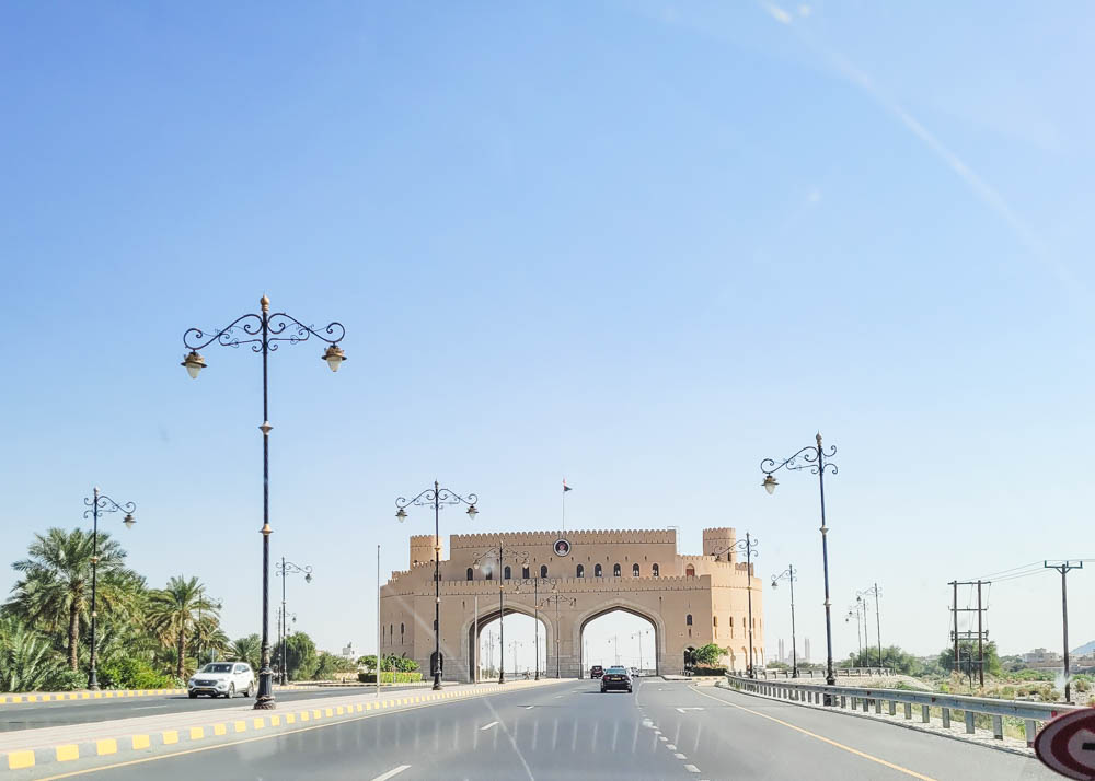 Driving in Oman Highway