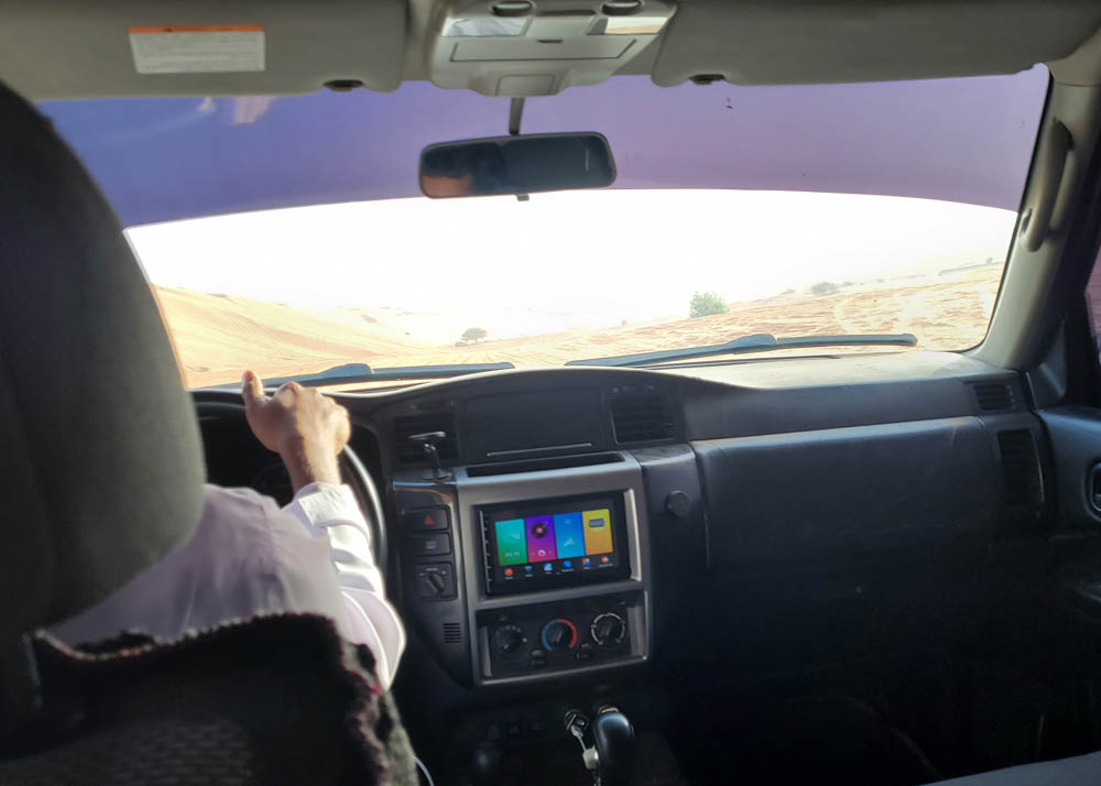 Driving in Oman Wahiba Sands Desert