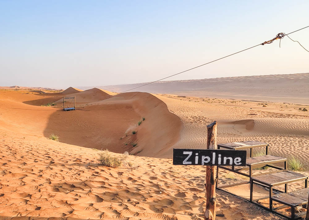 Starry Domes Desert Camp Zipline