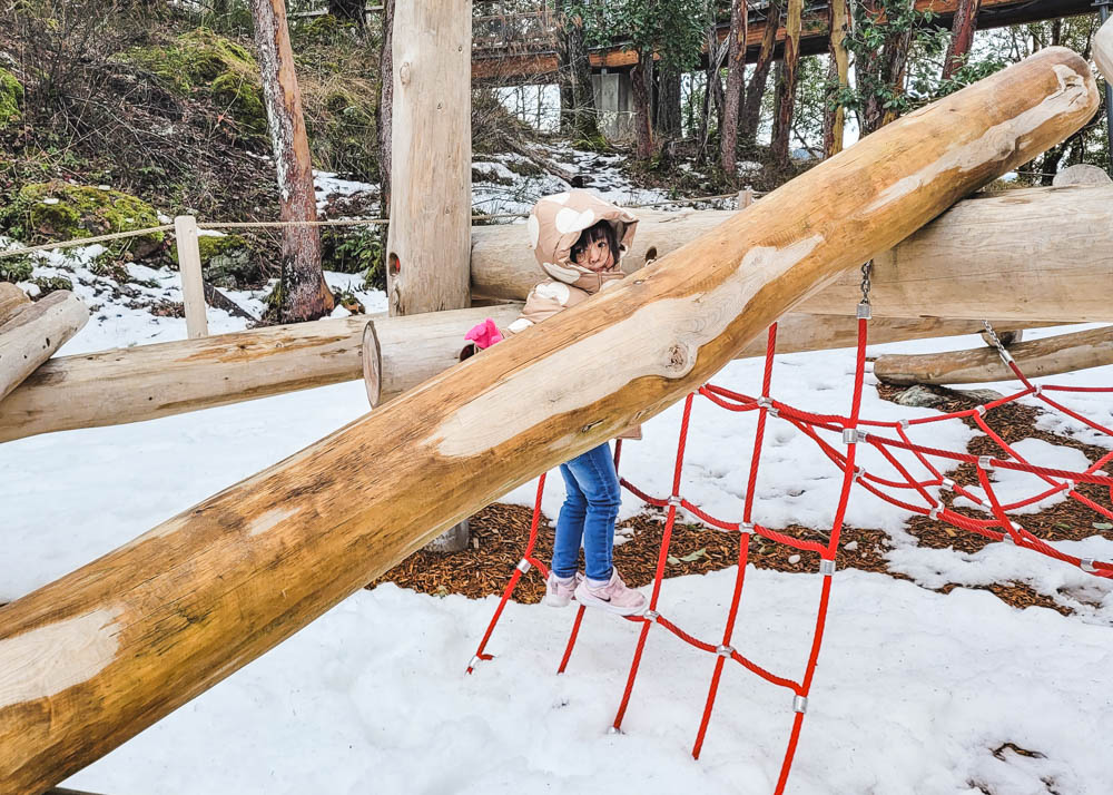 Malahat SkyWalk Play Area in Winter