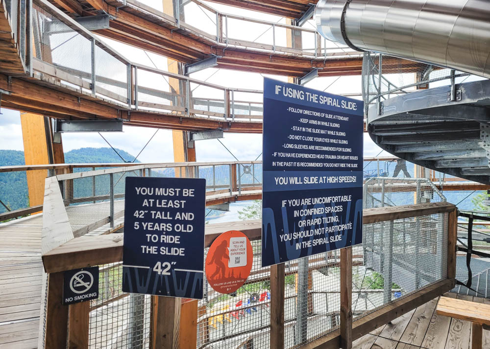 Malahat SkyWalk Slide Restrictions