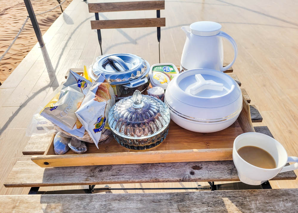 Starry Domes Desert Camp Complimentary Breakfast