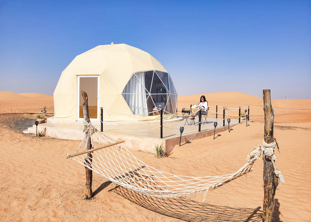 Starry Domes Desert Camp Patio