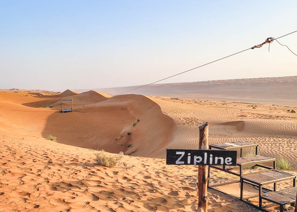 Starry Domes Desert Camp Zipline