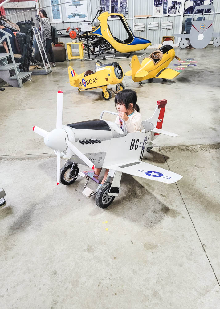 BC Aviation Museum Kids Ride On Plane