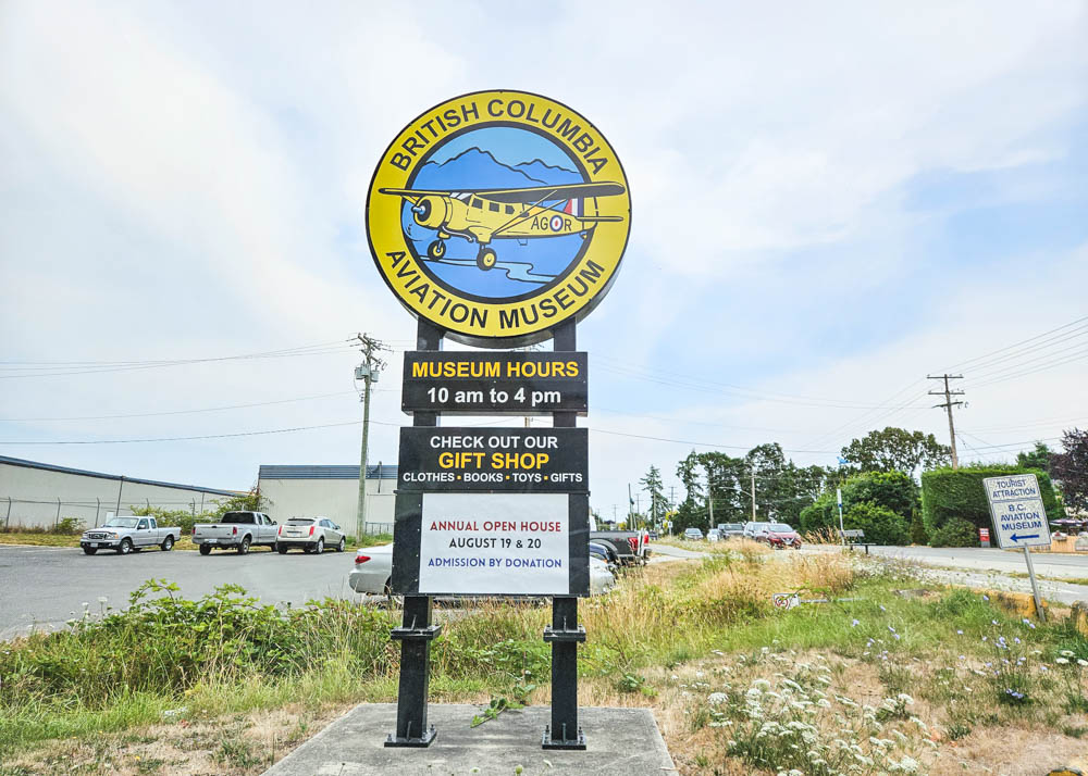 BC Aviation Museum Sign