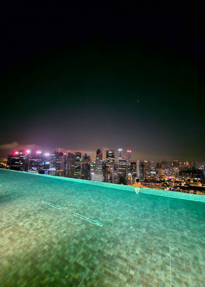 Marina Bay Sands Pool at Sunrise