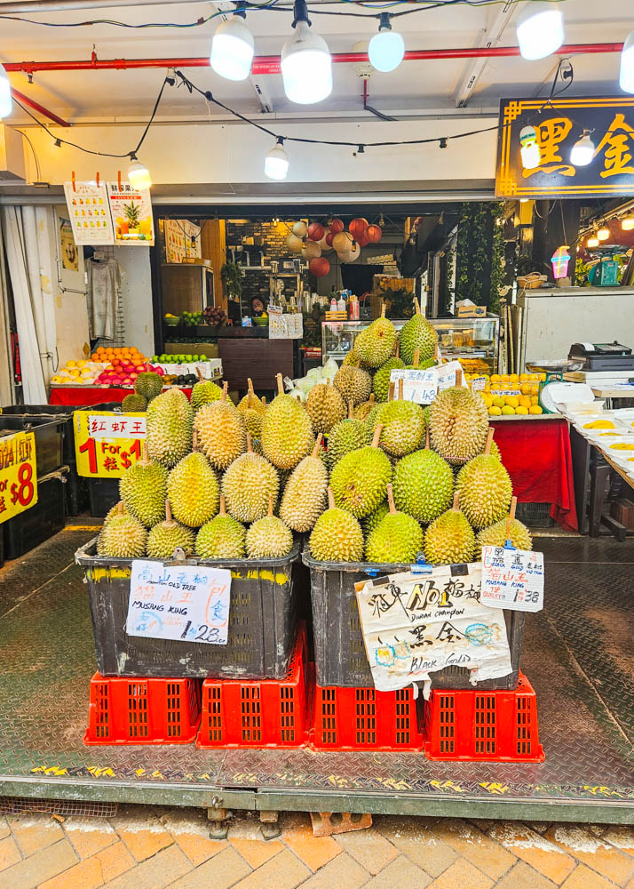 Durian in Singapore Chinatown
