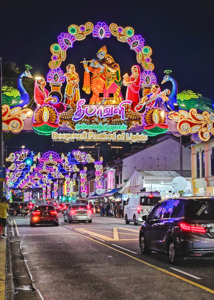 Little India Singapore at night