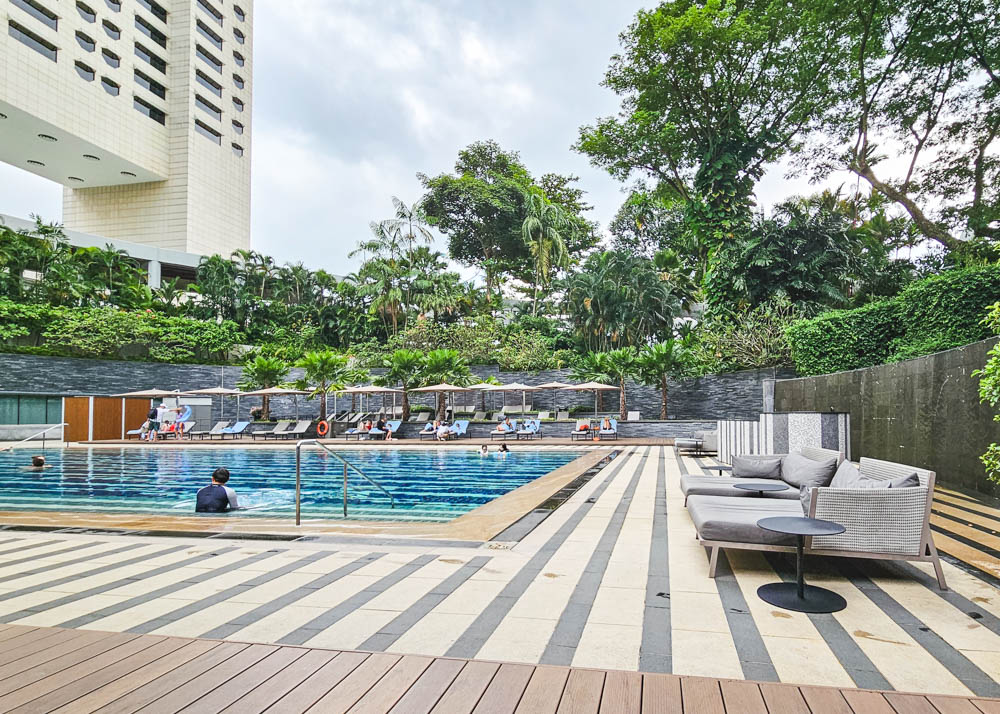 Lunch at Ritz-Carlton Millenia Singapore Pool