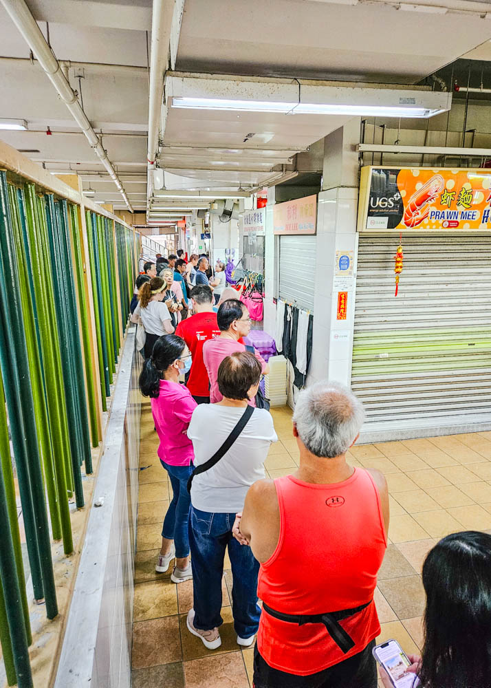 Outram Park Fried Kway Teow Mee Line at Lunch
