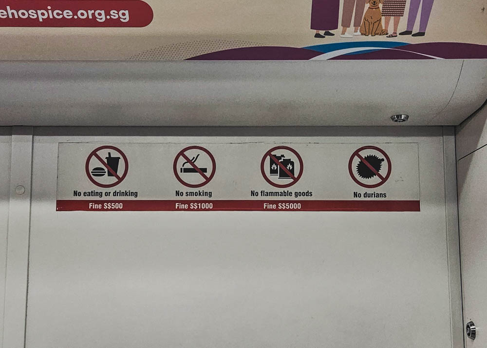 Singapore MRT Rules