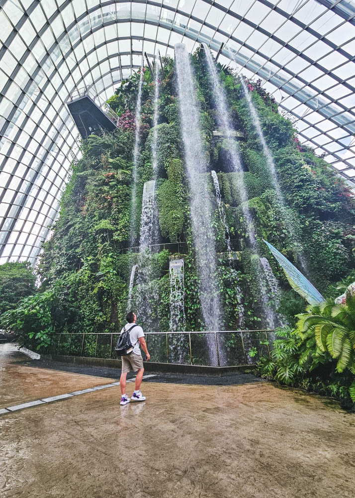 Waterfall at Cloud Forest Singapore