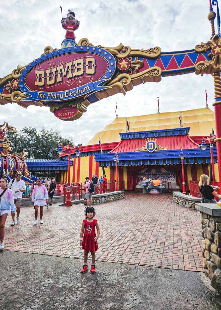 Dumbo the Flying Elephant Magic Kingdom Rides for kids