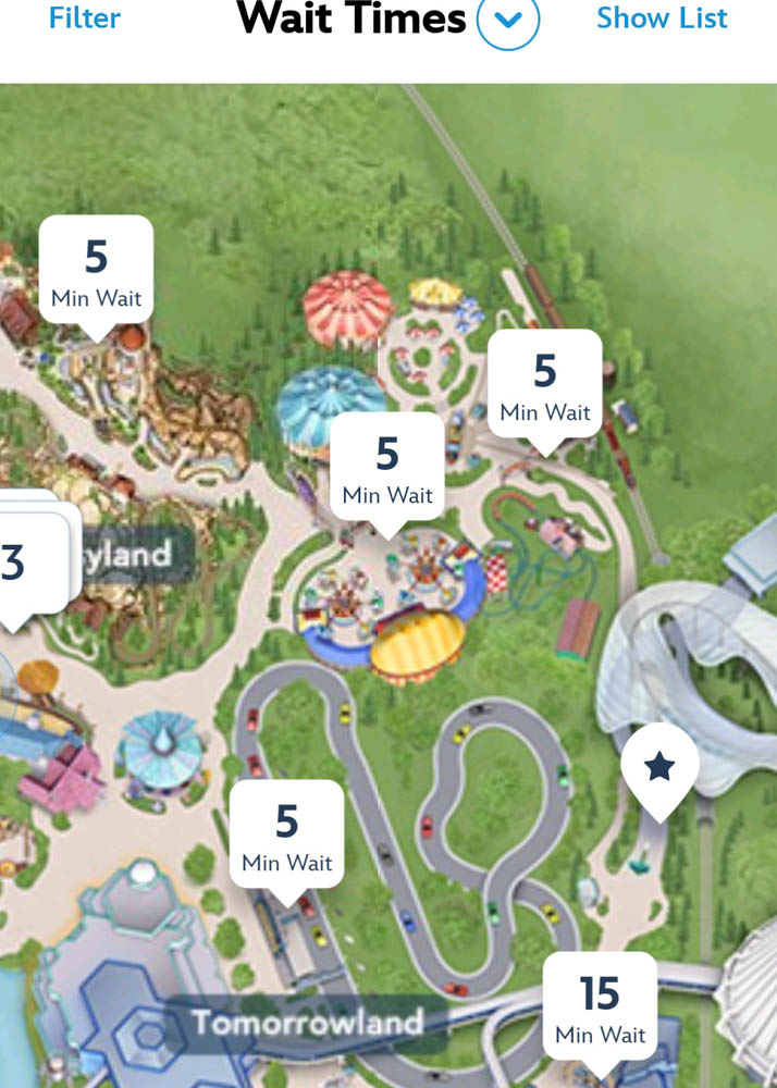 Fantasyland Wait Times at Opening