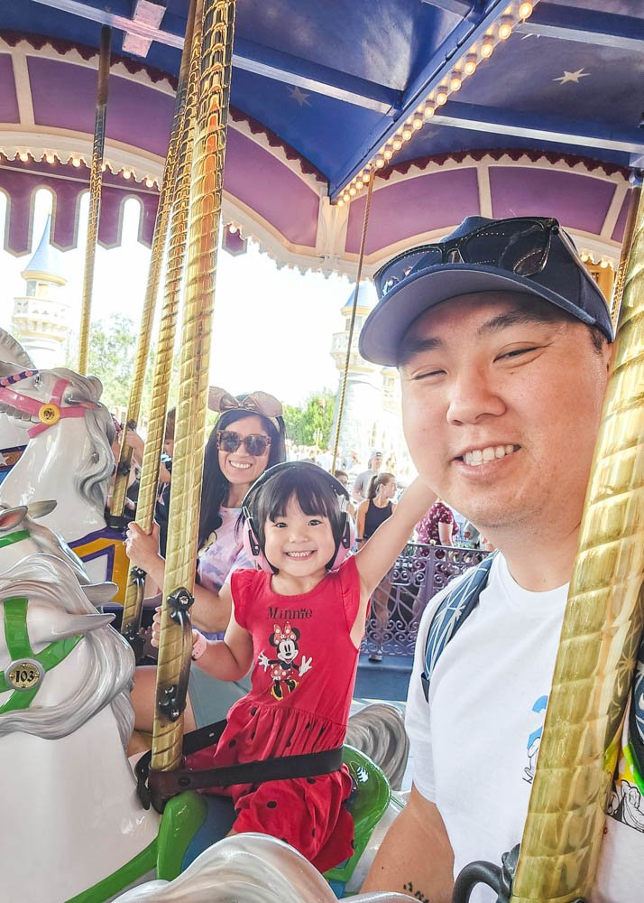 Riding the Prince Charming Regal Carrousel