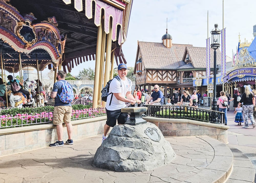 Sword in the Stone Magic Kingdom Disney World