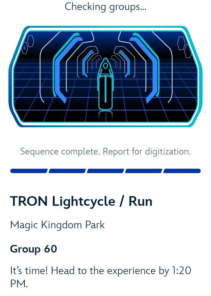 Tron Virtual Queue Group Boarding