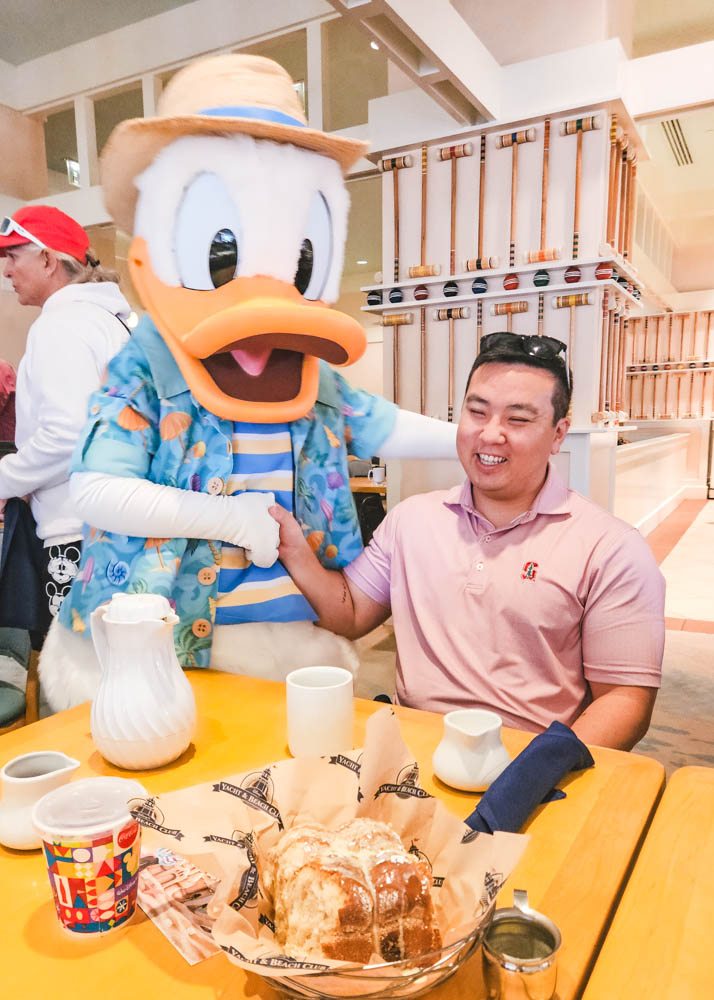 Character Dining with Donald at Cape May Cafe Breakfast