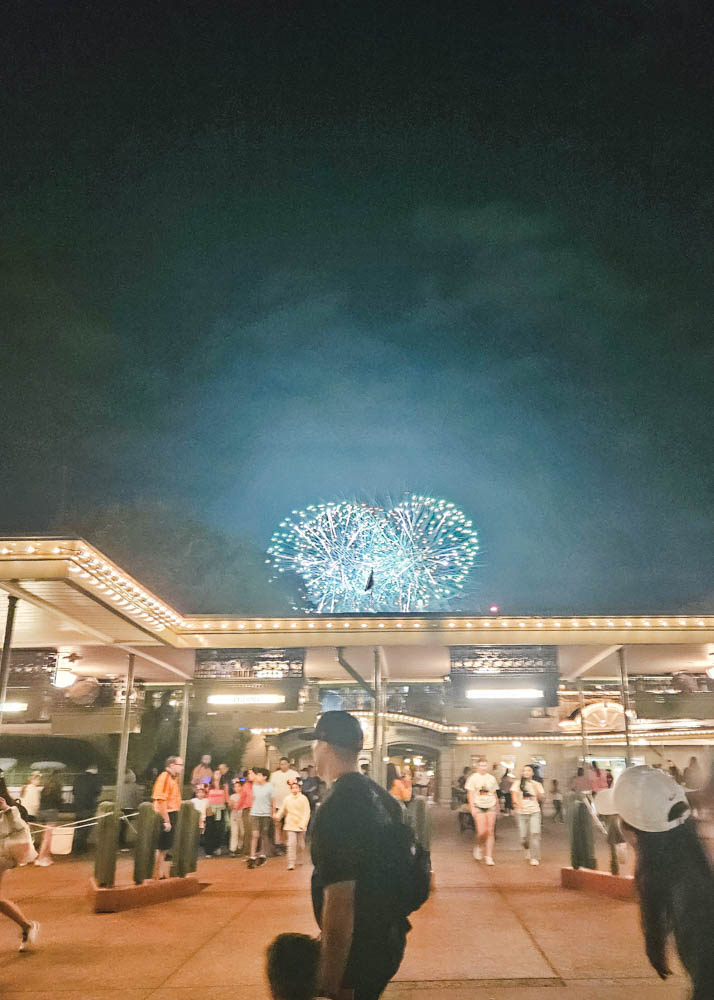 End of Fireworks at Magic Kingdom