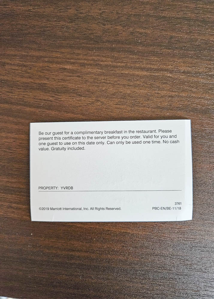 Delta Hotels Burnaby Conference Centre Breakfast Voucher