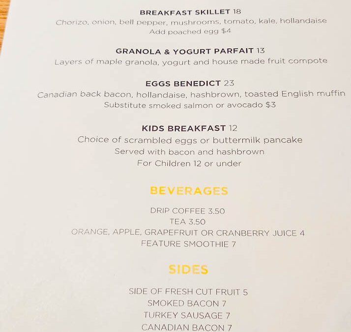 Delta Hotels Burnaby Conference Centre Villa Bistro Breakfast