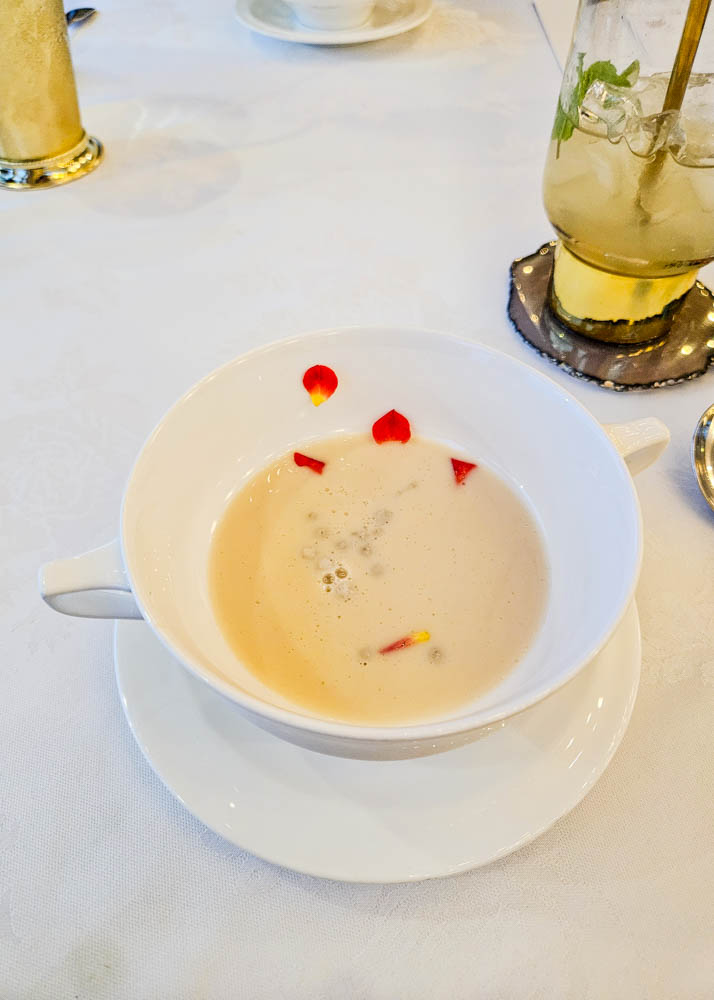 Baan Lao Coconut Soup with Truffle Pearls