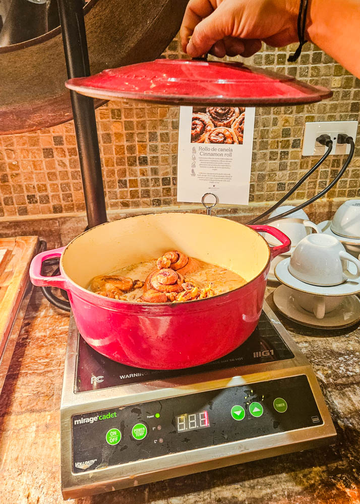JW Marriott Guanacaste Breakfast Buffet Cinnamon Buns