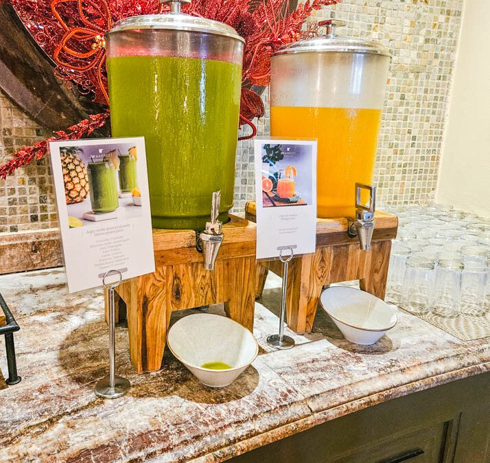 JW Marriott Guanacaste Breakfast Buffet Juices