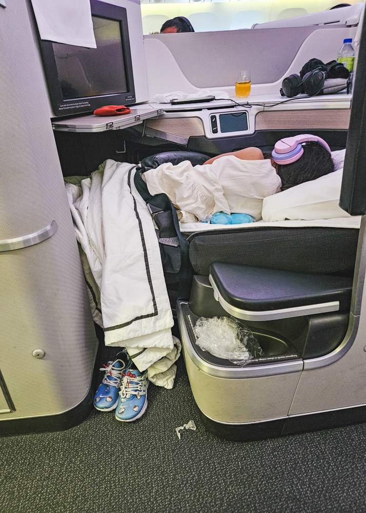 Flying Business Class with Kids Air Canada