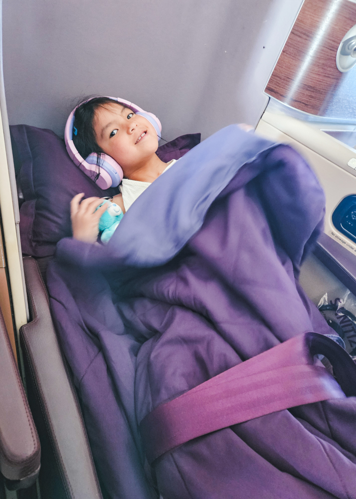 Thai Airways Business Class Kids Sleep