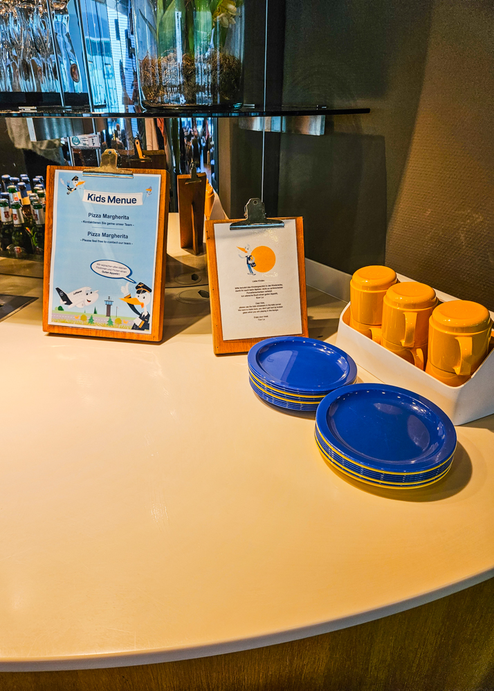 Lufthansa Business Class Lounge Kids Menu