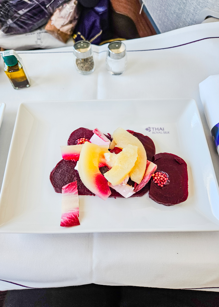 Thai Airways Business Class Appetizer