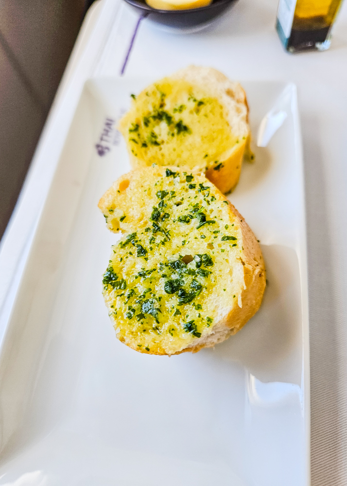 Thai Airways Business Class Garlic Bread