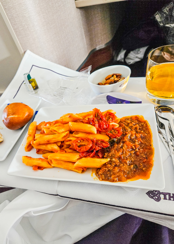 Thai Airways Business Class Kids Meal Pasta