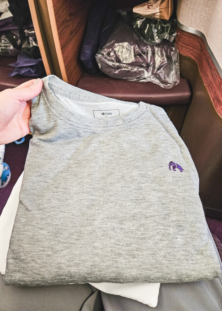 Thai Airways Business Class Pajamas