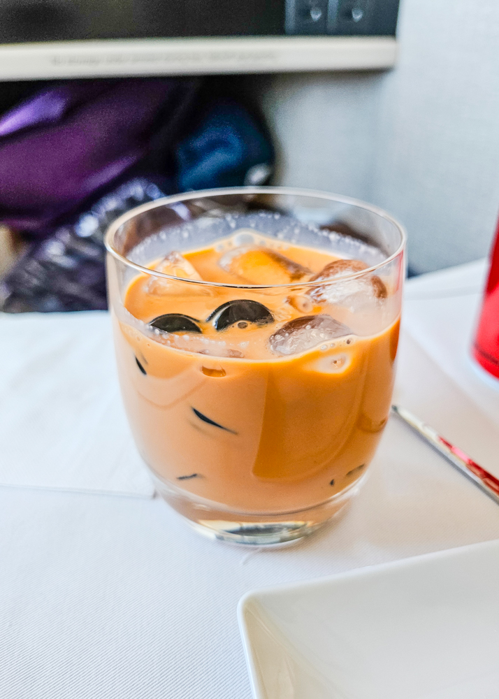 Thai Airways Business Class Thai Iced Milk Tea
